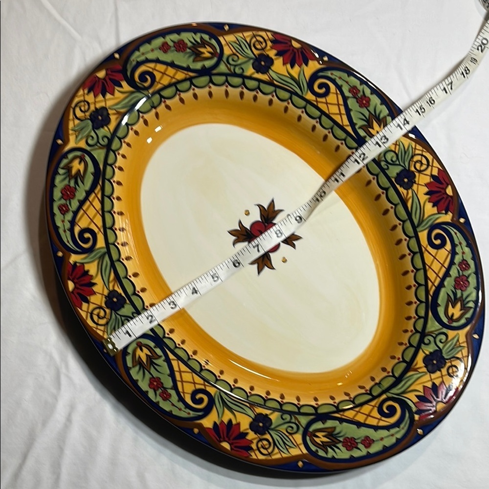 Decorative Floral Oval Platter - Picture 8 of 11